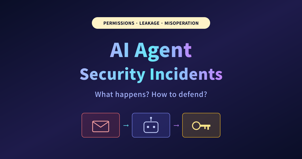 AI Agent Security Incidents: Permissions, Leakage, Misoperation