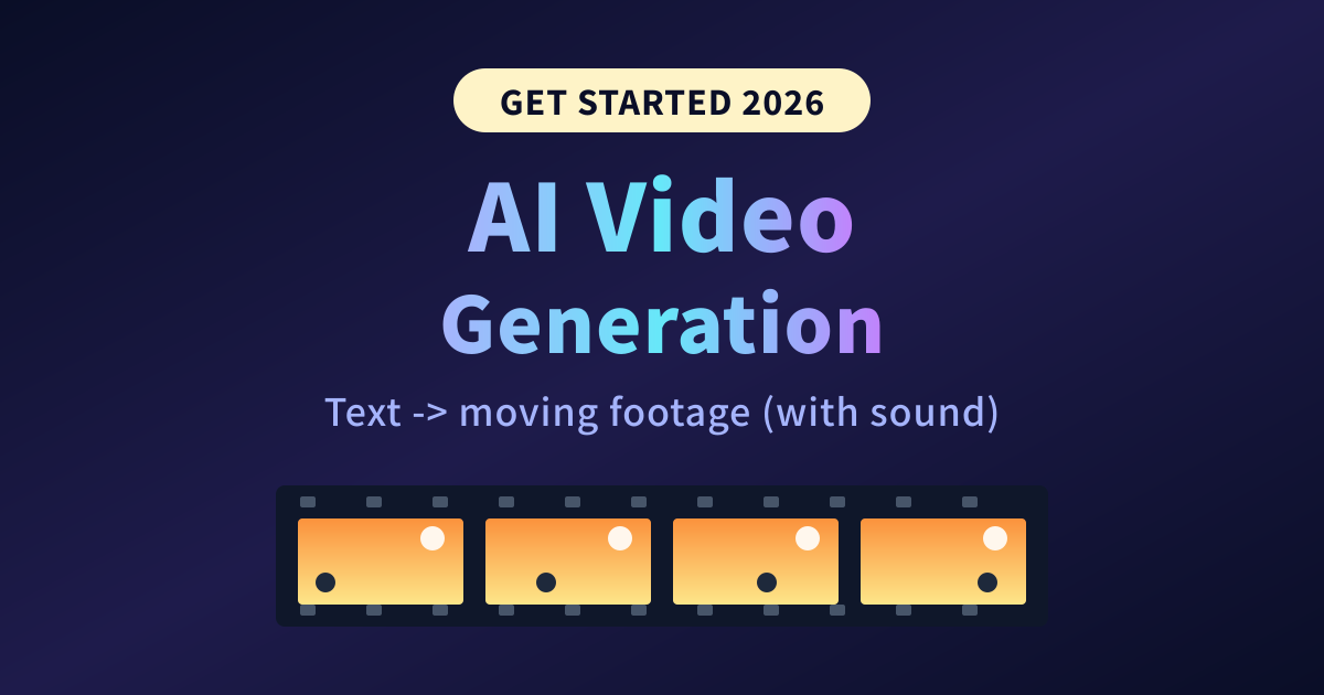 Getting Started with AI Video Generation [2026 Latest]