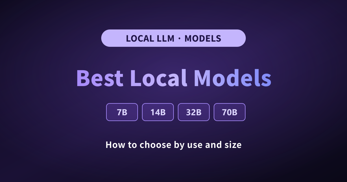 Best Local LLM Models Compared [2026]