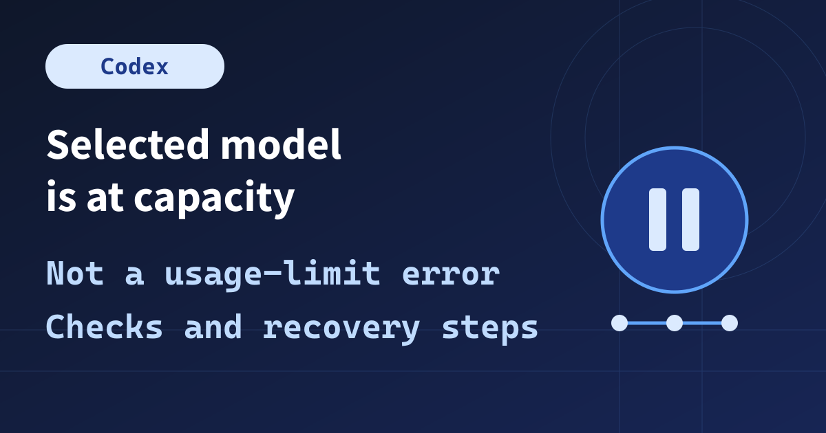 Diffusing Capacity Interpretaion Selected model is at capacity: Codex Fixes