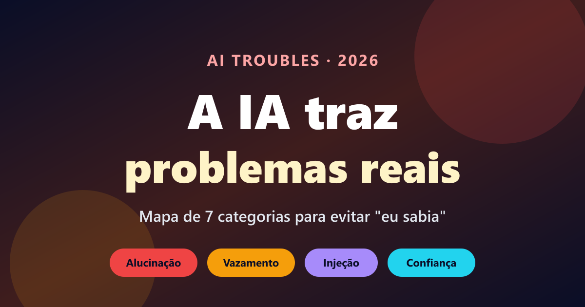 Problemas no uso de IA: 7 categorias e prevenção